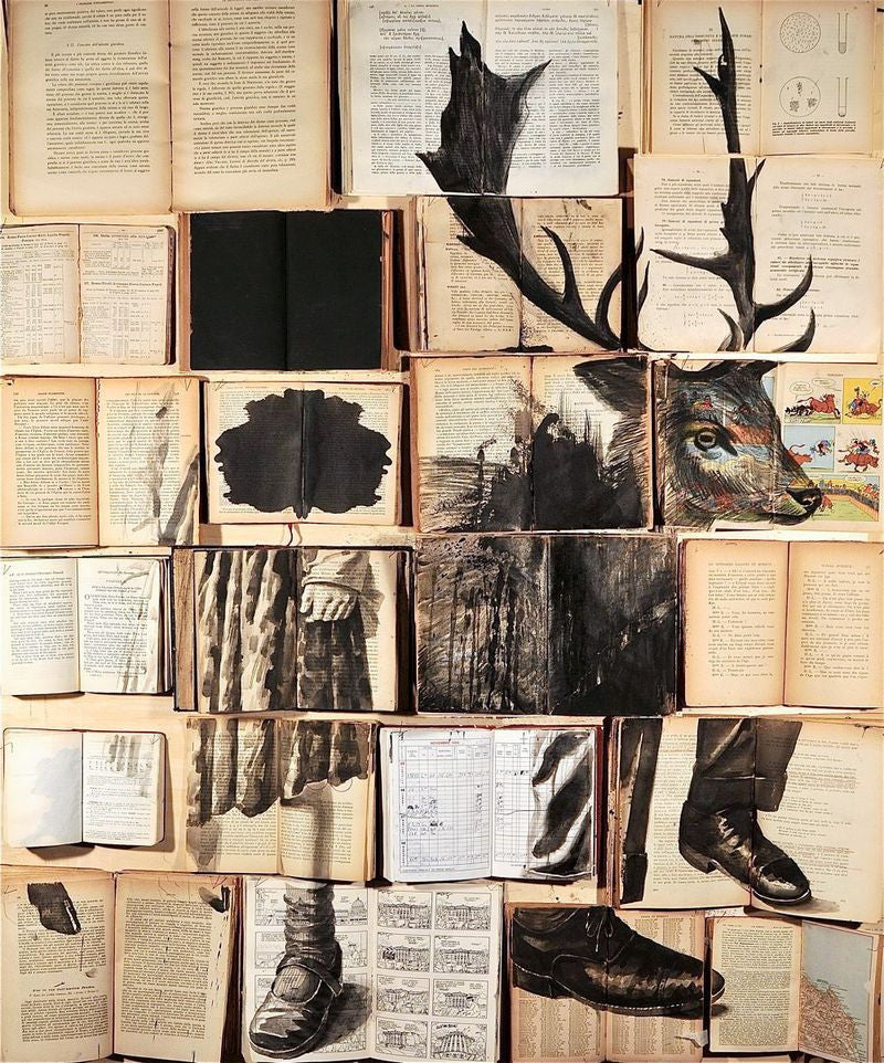 Ink Paintings on Books