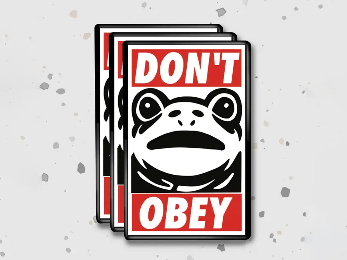 Portland Frog "Don't Obey" Magnet
