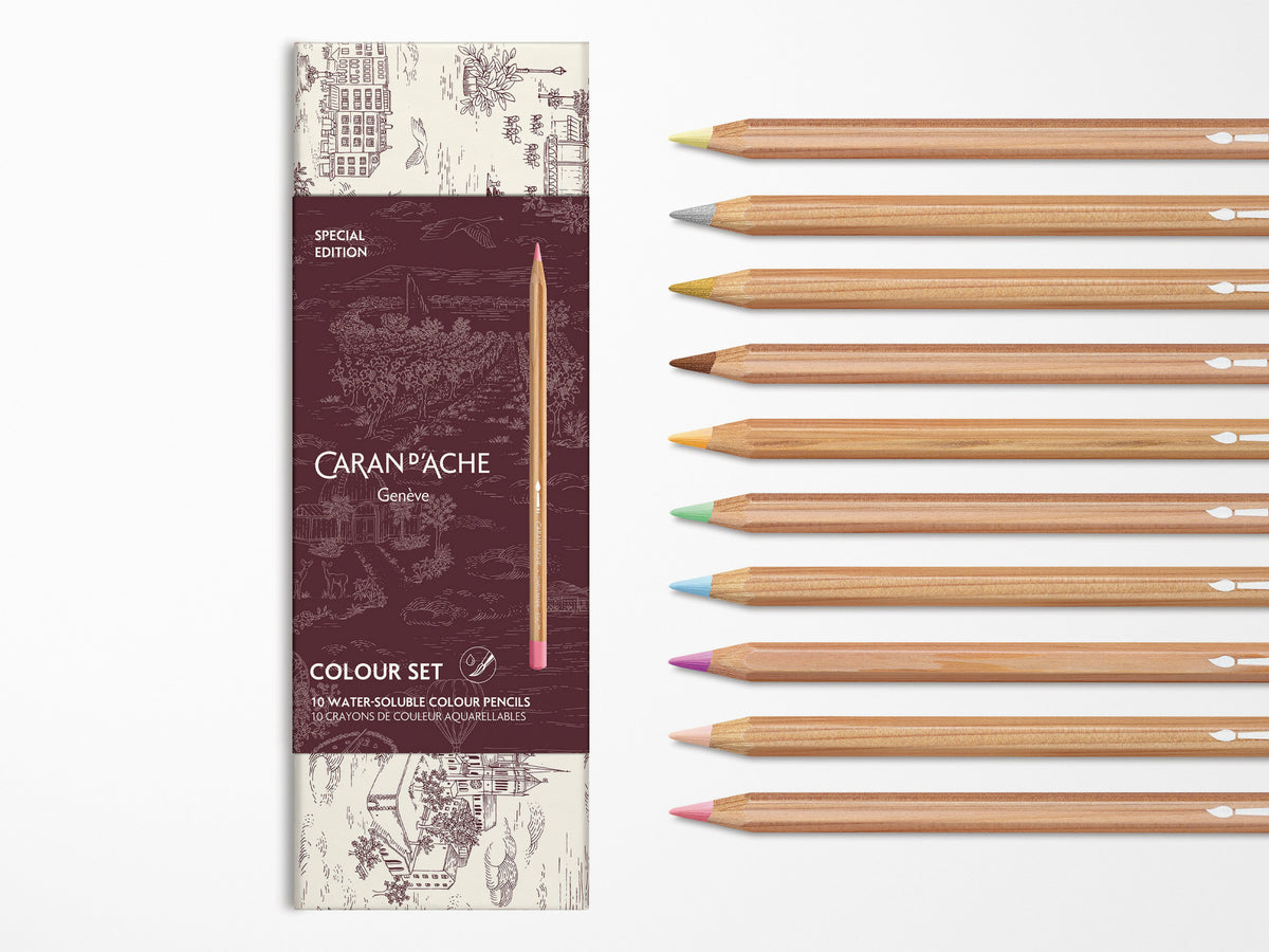 Caran D'ache Toile De Jouy Colored Pencil Set