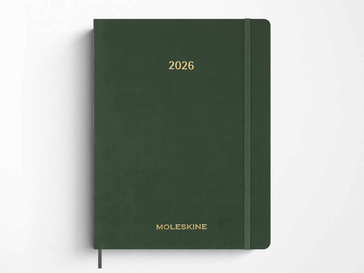 Moleskine 15 Month 2027 Weekly Planner - Myrtle Green Soft Cover