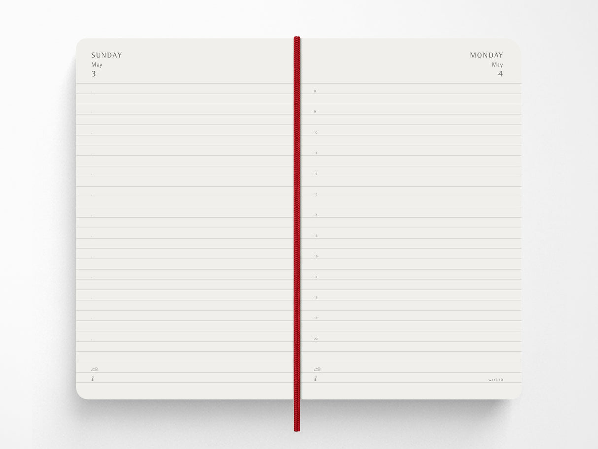 Moleskine 2027 Daily Planner - Scarlet Red Hardcover