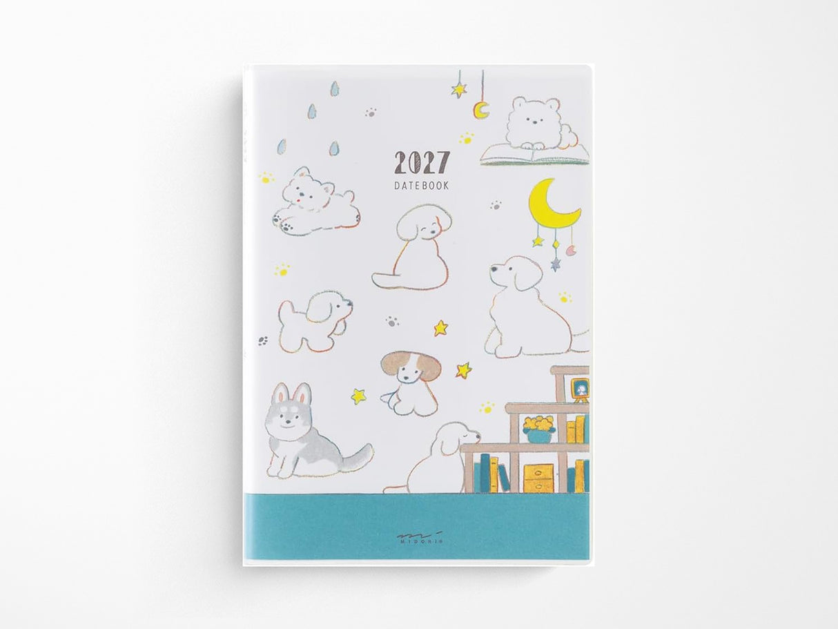 Midori Pocket Diary A6 Dog 2027