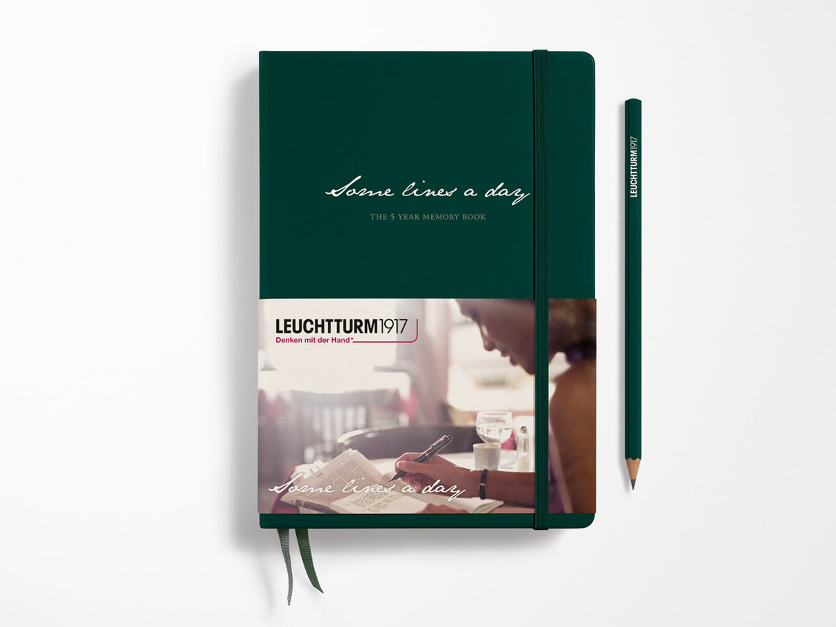 Leuchtturm 1917 Some Lines a Day - 5 Year Journal - Forest Green