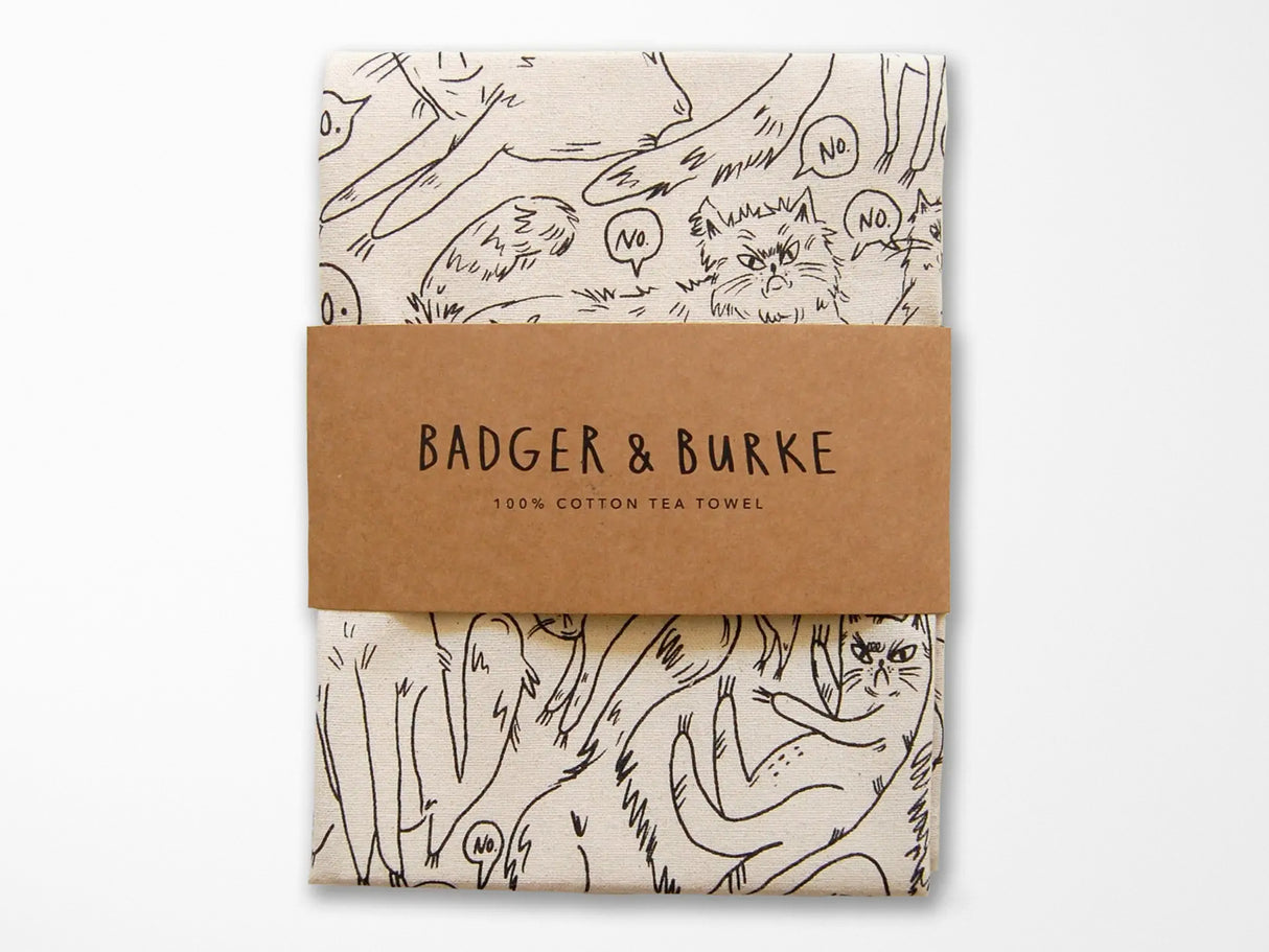 Snitty Kitty NO Tea Towel