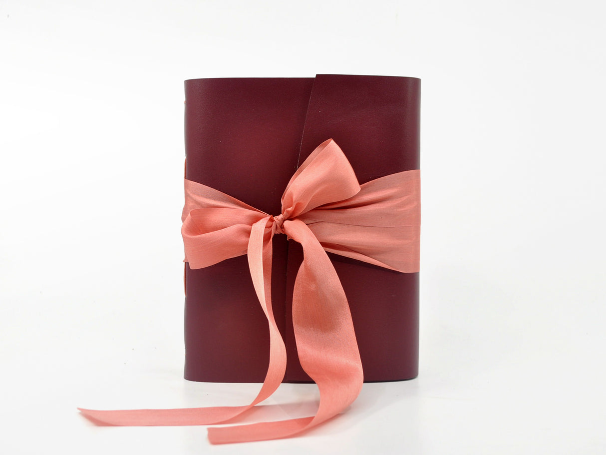 California Poppy One of a Kind Leather Journal