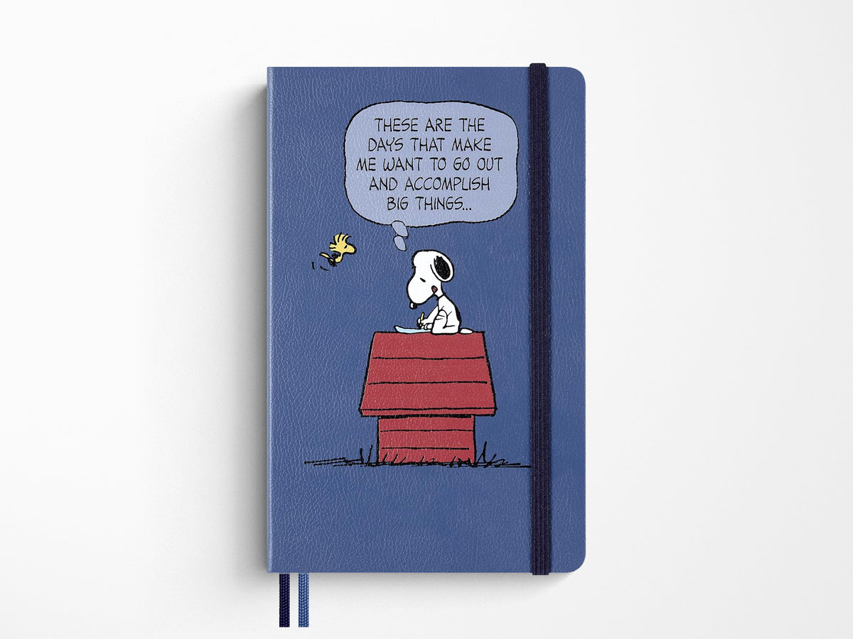 Moleskine x Peanuts Limited Edition Snoopy Large Blue Ruled Page Notebook