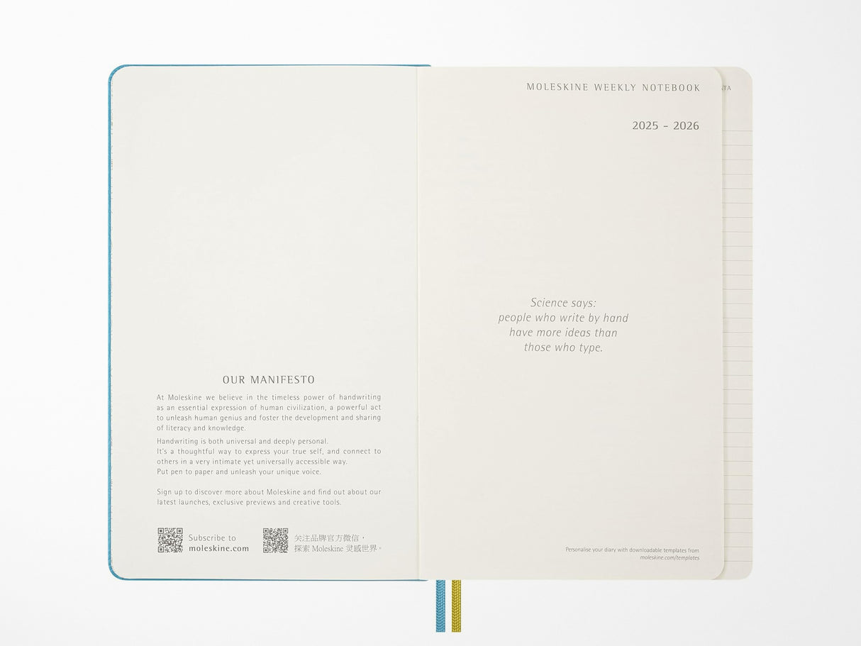 2025-2026 Moleskine 18 Month Peanuts 'Charlie & Lucy' Weekly Planner