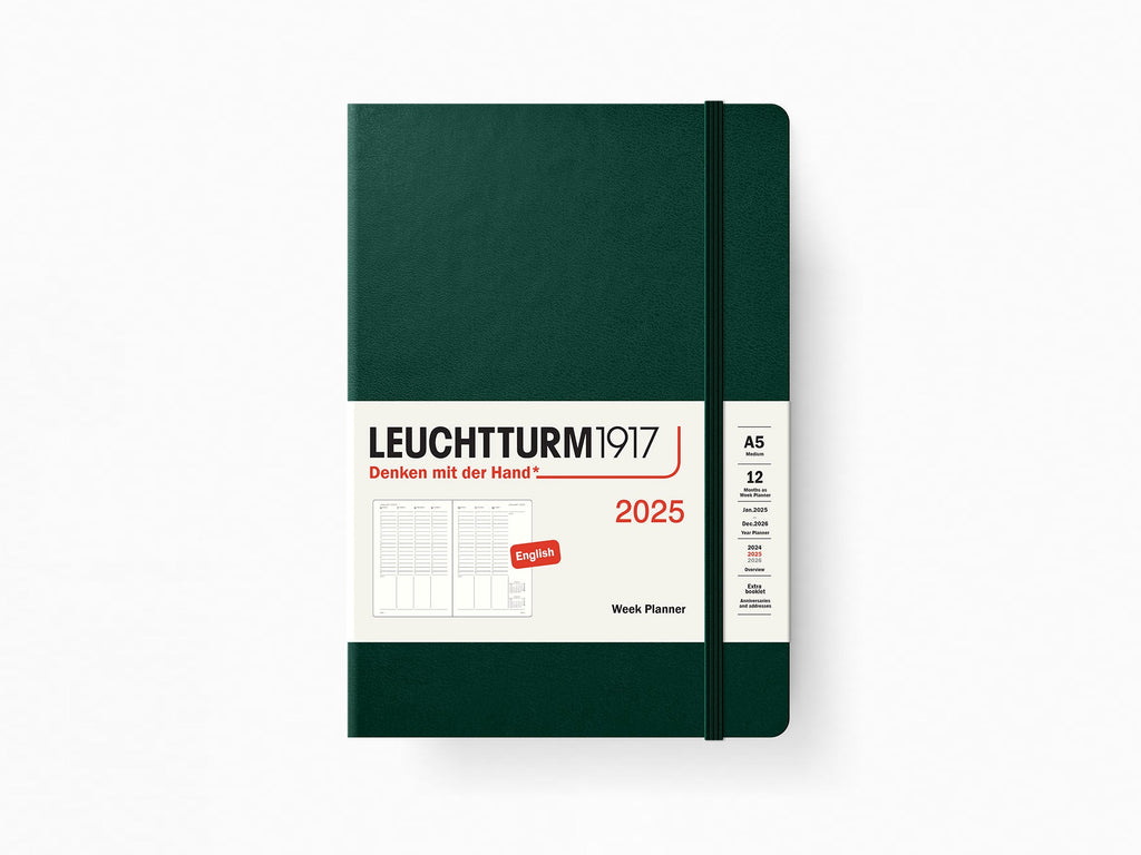 2025 Leuchtturm 1917 Week Planner - FORREST GREEN Hardcover
