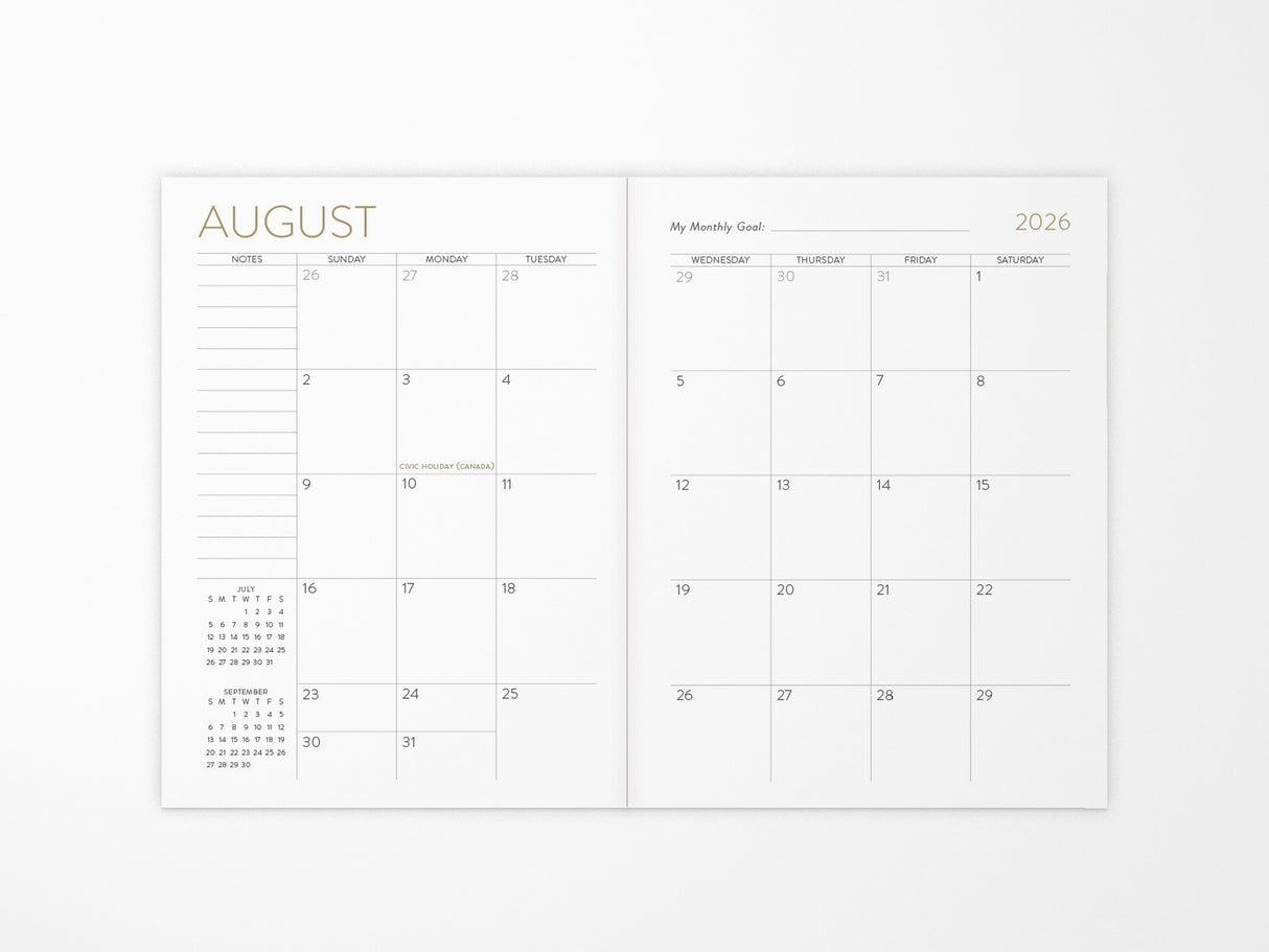 2026 - 2027 Menagerie - Seedlings On the Go Planner