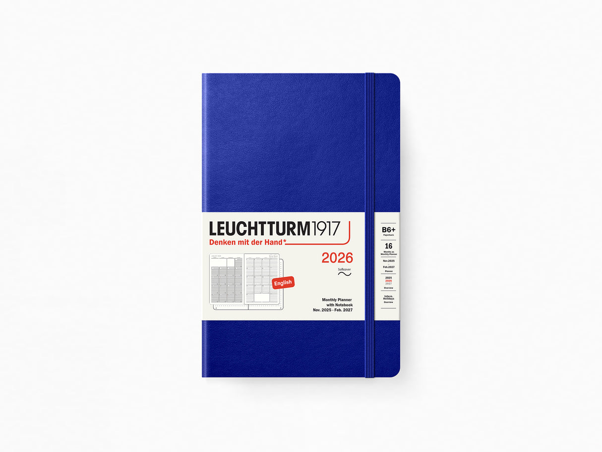 2026 Leuchtturm 1917 Monthly Planner with Notebook - INK Softcover