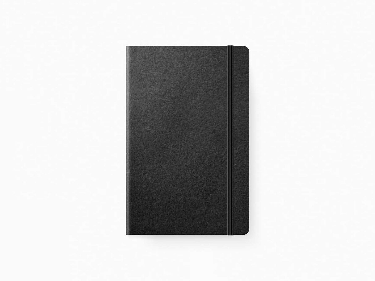 2026 Leuchtturm 1917 Weekly Planner & Notebook - BLACK Softcover, Ruled Pages
