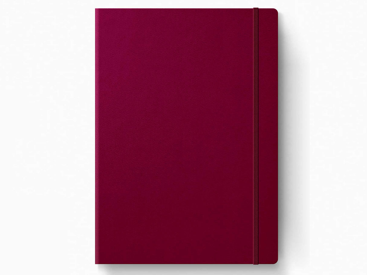 2026 Leuchtturm 1917 Weekly Planner & Notebook - PORT RED Hardcover, Ruled Pages