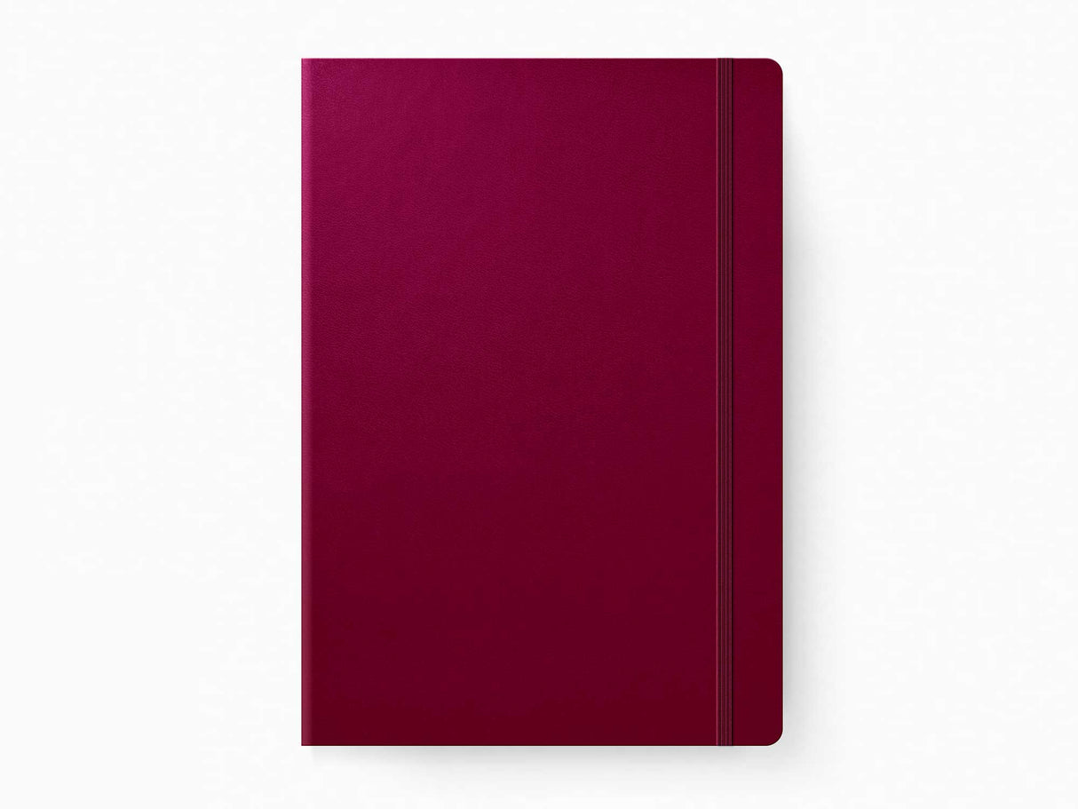 2026 Leuchtturm 1917 Weekly Planner & Notebook - PORT RED Hardcover, Ruled Pages