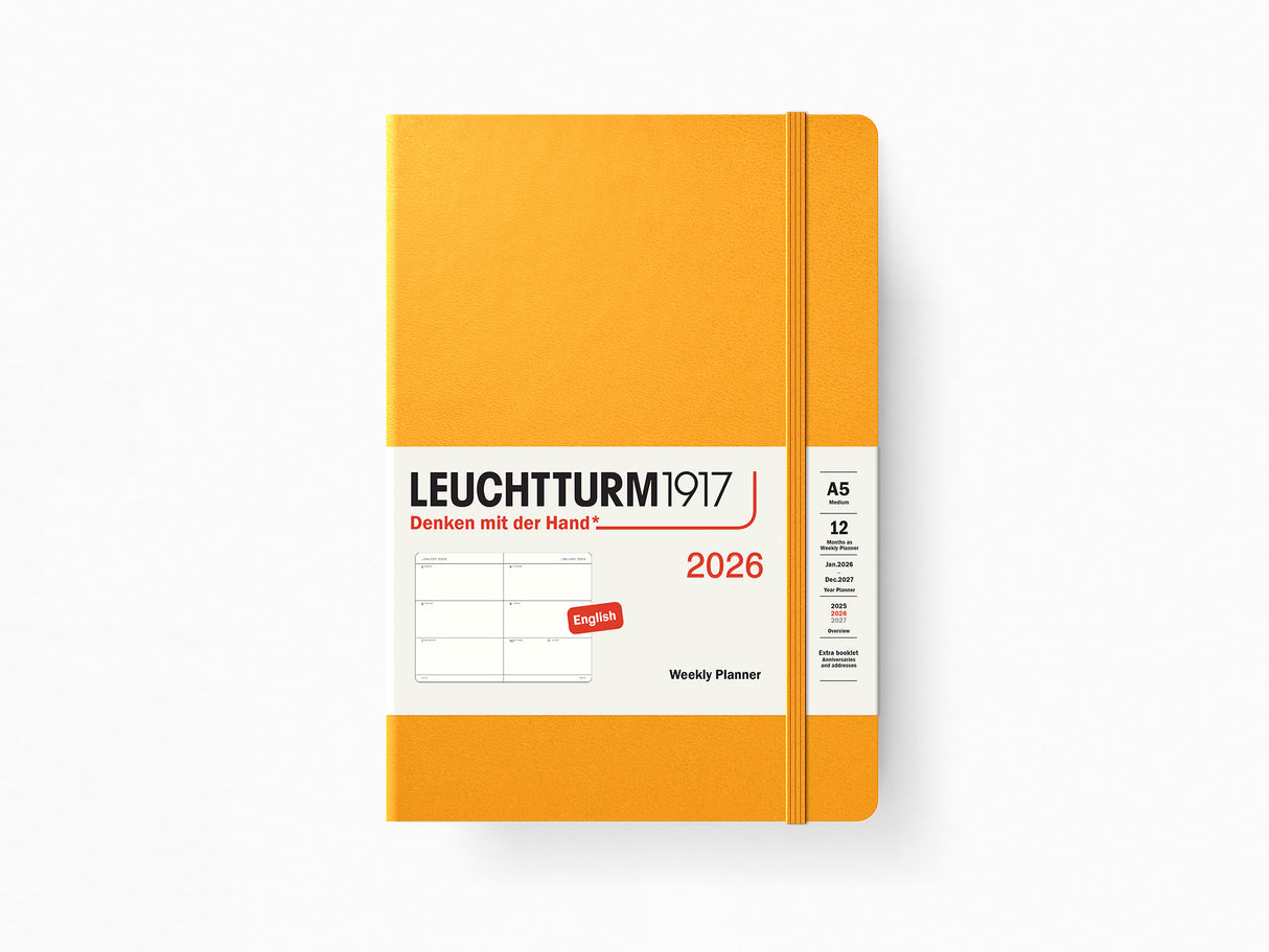 2026 Leuchtturm 1917 Weekly Planner - RISING SUN Hardcover