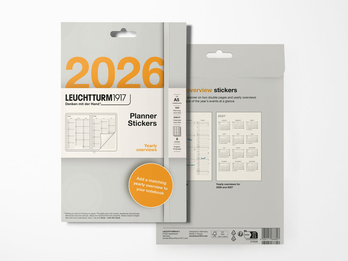 2026 Leuchtturm 1917 Yearly Overview Planner Stickers