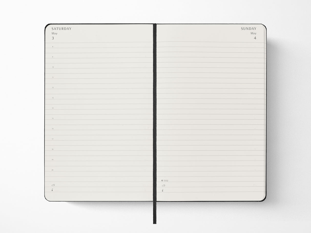 2026 Moleskine Daily Planner - BLACK Hardcover