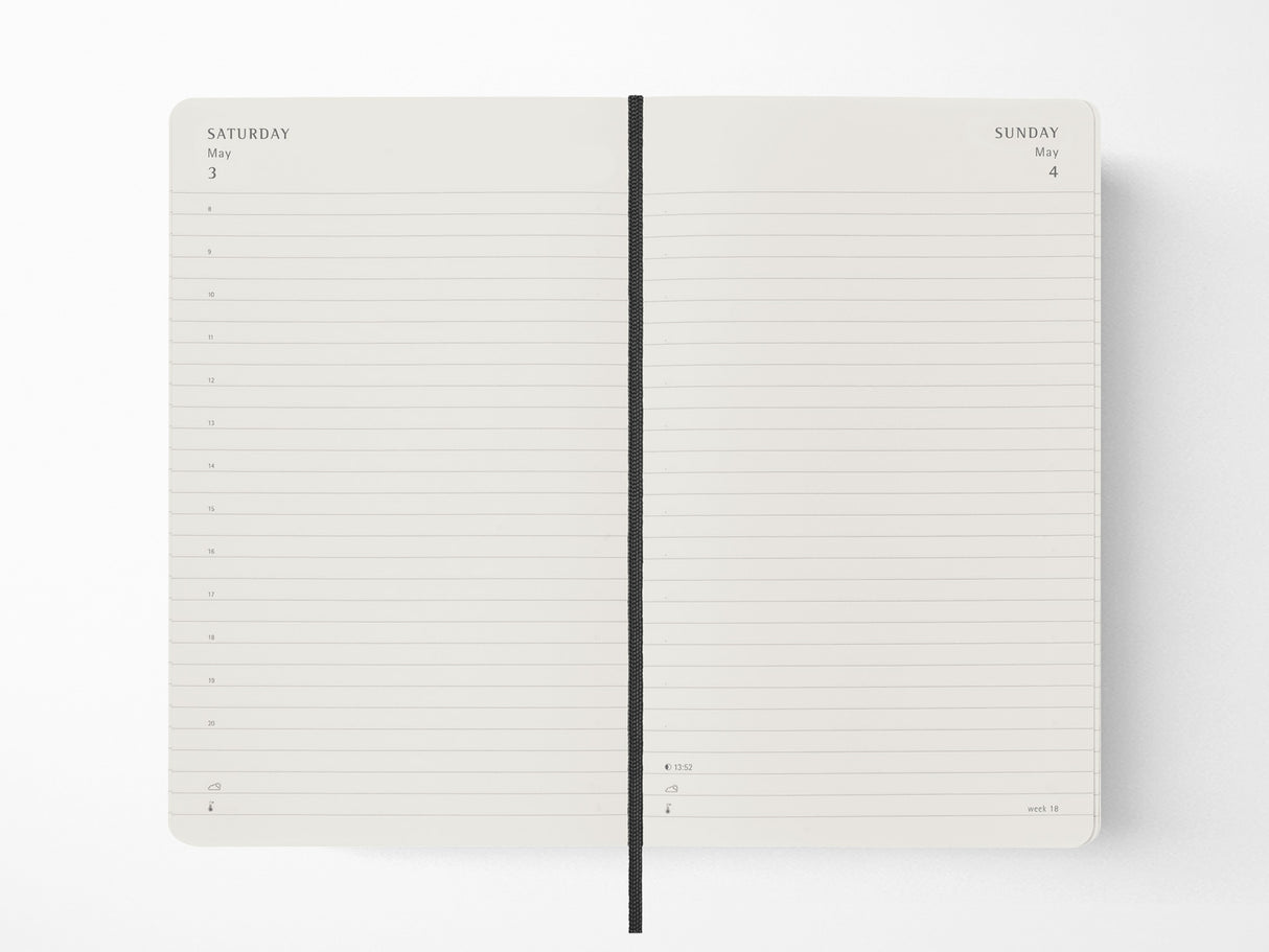 2026 Moleskine Daily Planner - BLACK Softcover