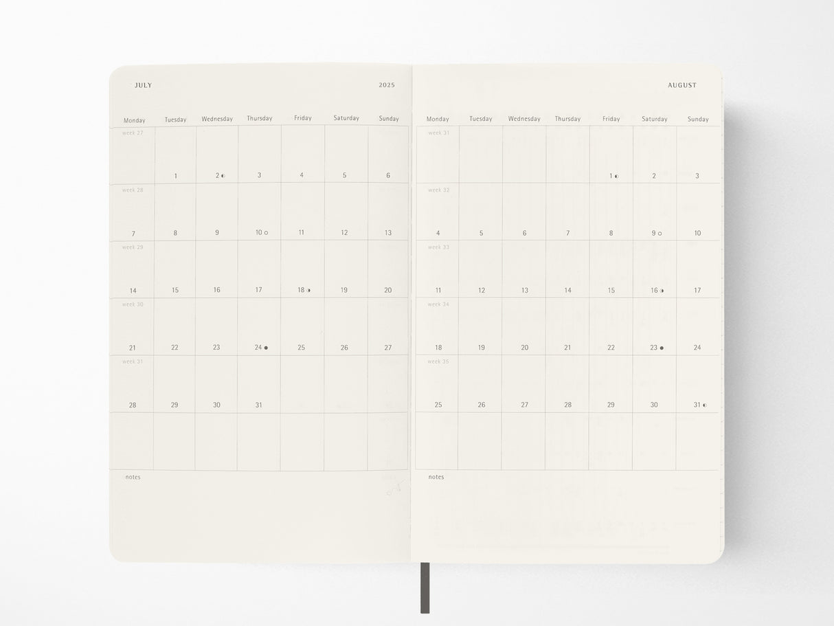 2026 Moleskine Daily Planner - BLACK Softcover