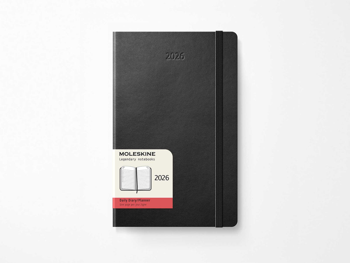 2026 Moleskine Daily Planner - BLACK Softcover