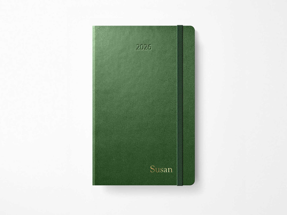 2026 Moleskine Daily Planner - MYRTLE GREEN Hardcover