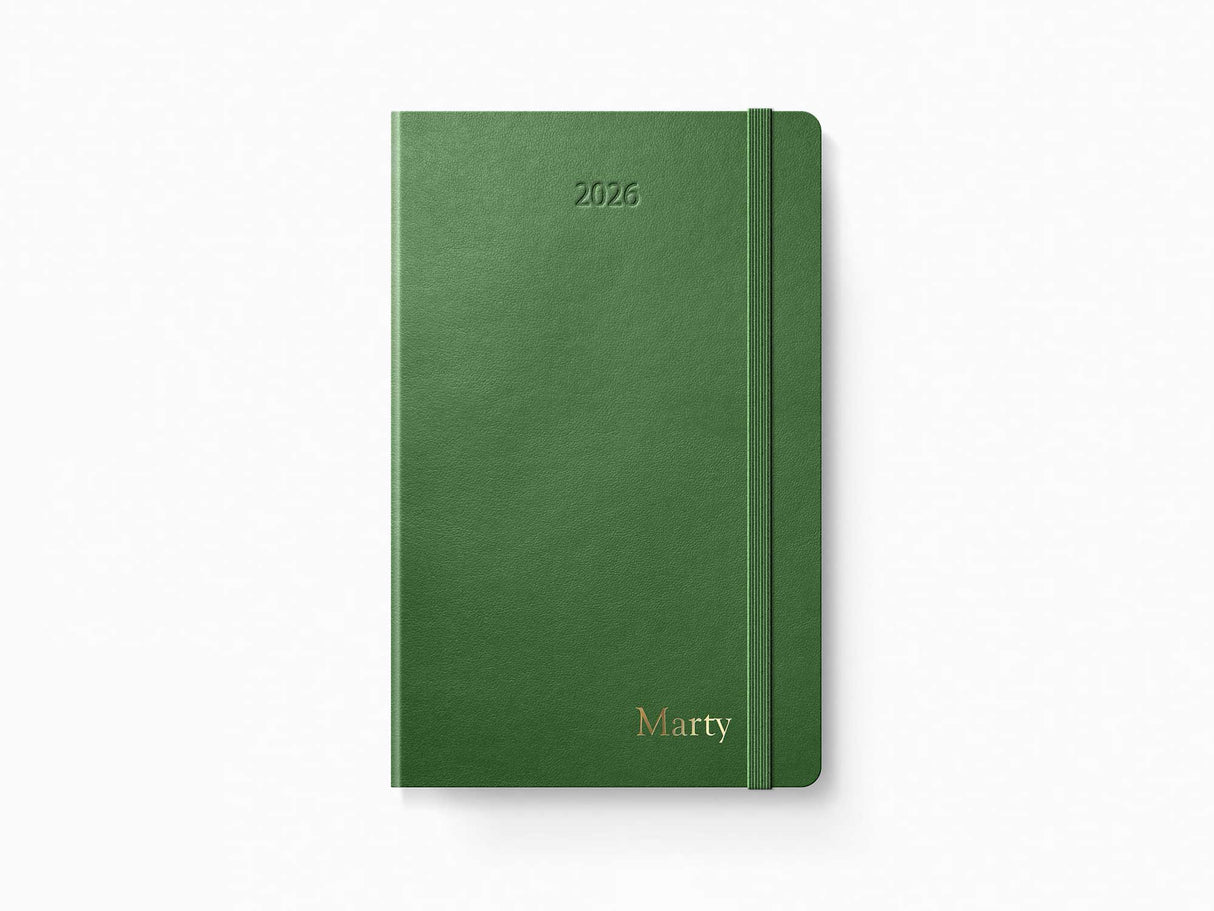 2026 Moleskine Daily Planner - MYRTLE GREEN Softcover