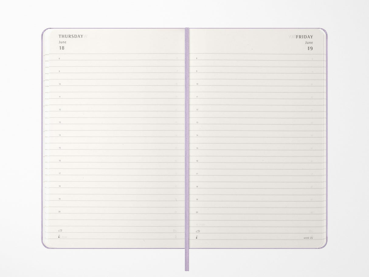 2026 Moleskine Daily Planner - PASTEL LILAC Hardcover