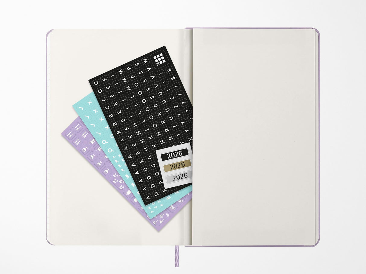 2026 Moleskine Daily Planner - PASTEL LILAC Hardcover