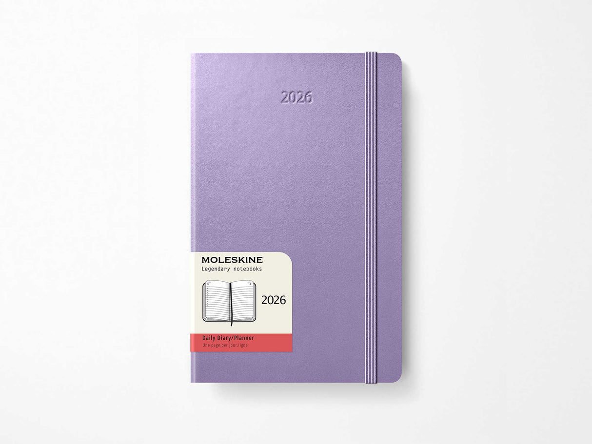2026 Moleskine Daily Planner - PASTEL LILAC Hardcover