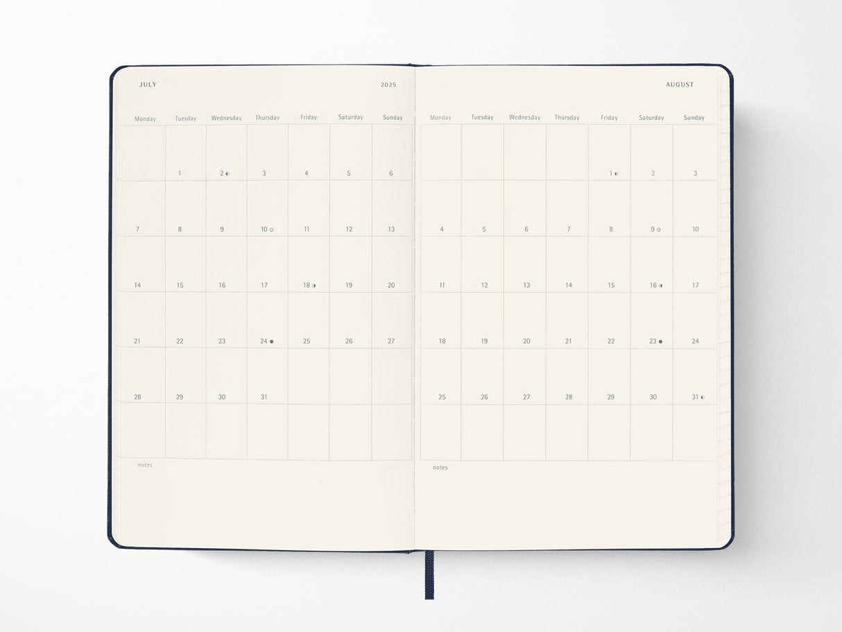2026 Moleskine Daily Planner - SAPPHIRE BLUE Hardcover