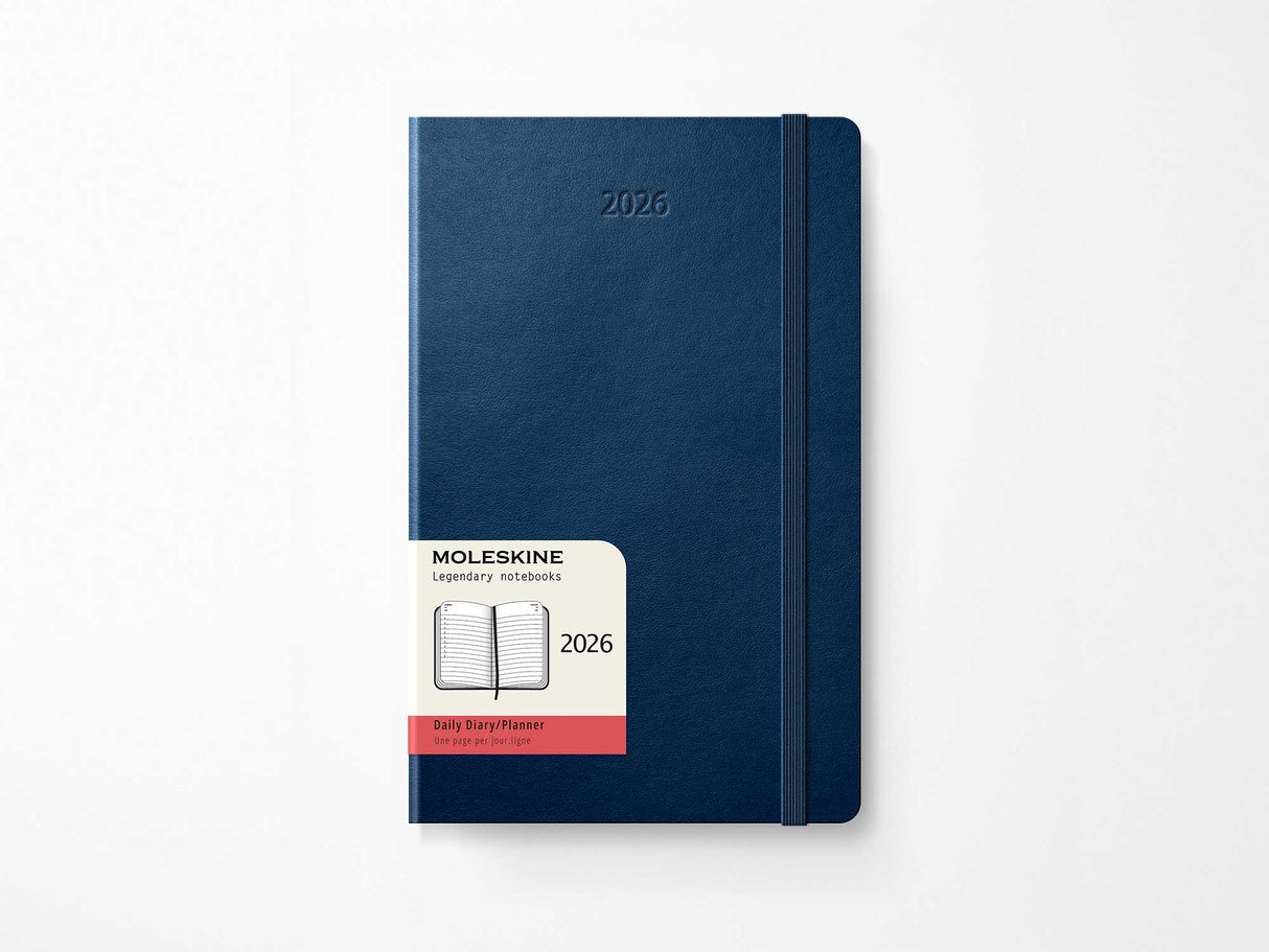 2026 Moleskine Daily Planner - SAPPHIRE BLUE Softcover