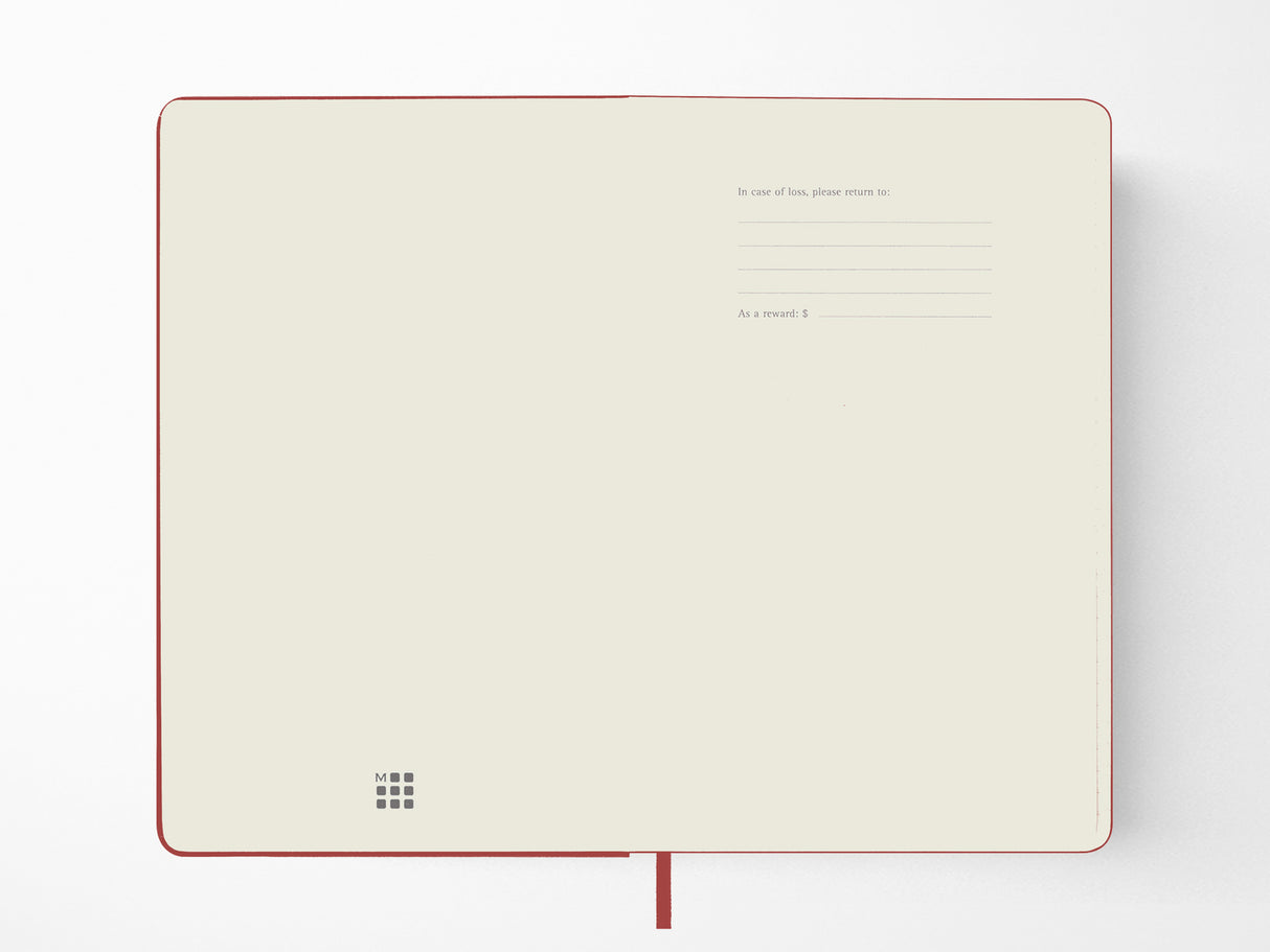 2026 Moleskine Daily Planner - SCARLET RED Hardcover