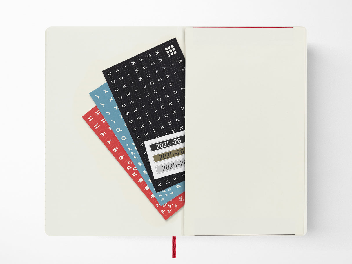 2026 Moleskine Daily Planner - SCARLET RED Hardcover