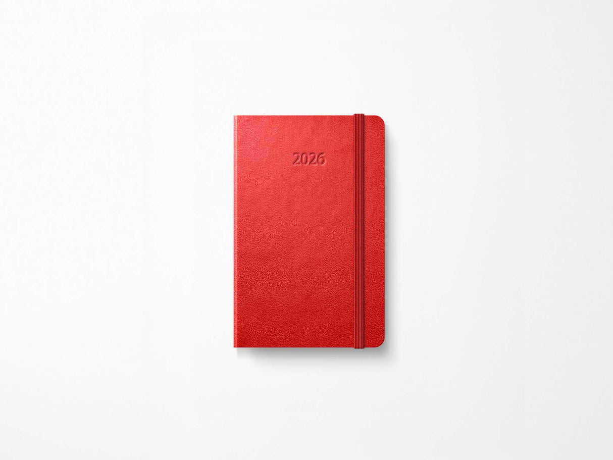 2026 Moleskine Daily Planner - SCARLET RED Hardcover