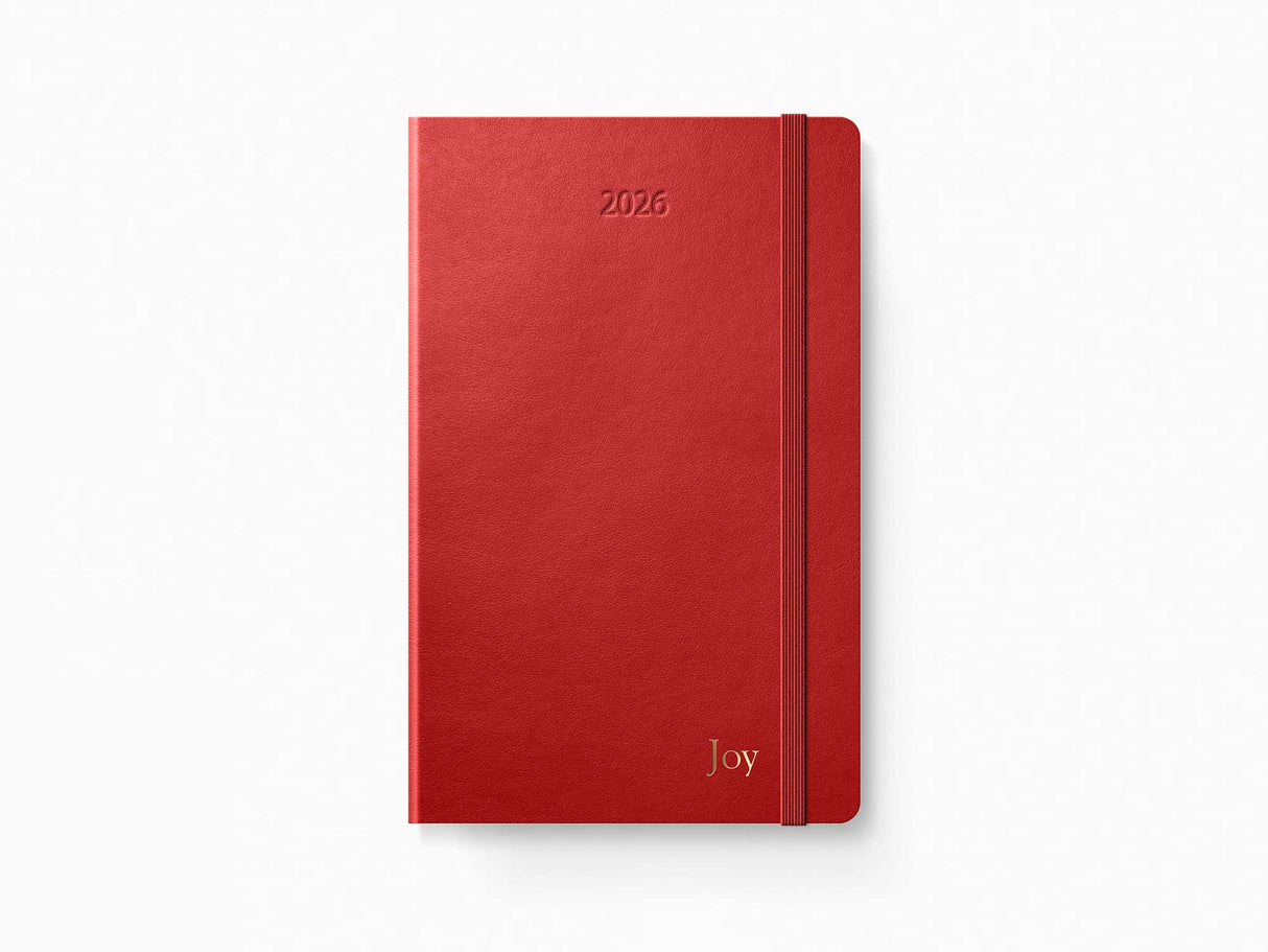 2026 Moleskine Daily Planner - SCARLET RED Softcover