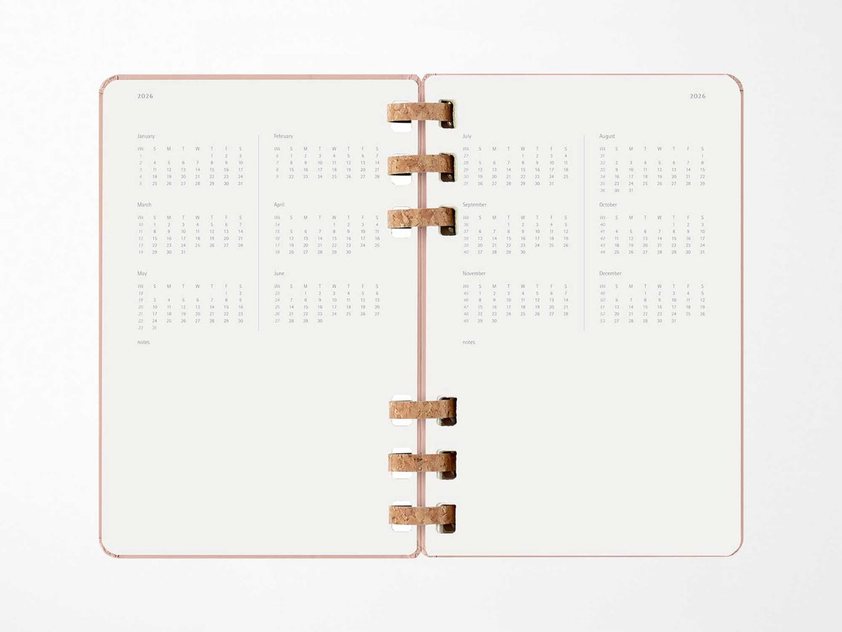 2026 Moleskine Life Spiral Planner - ALMOND Hardcover