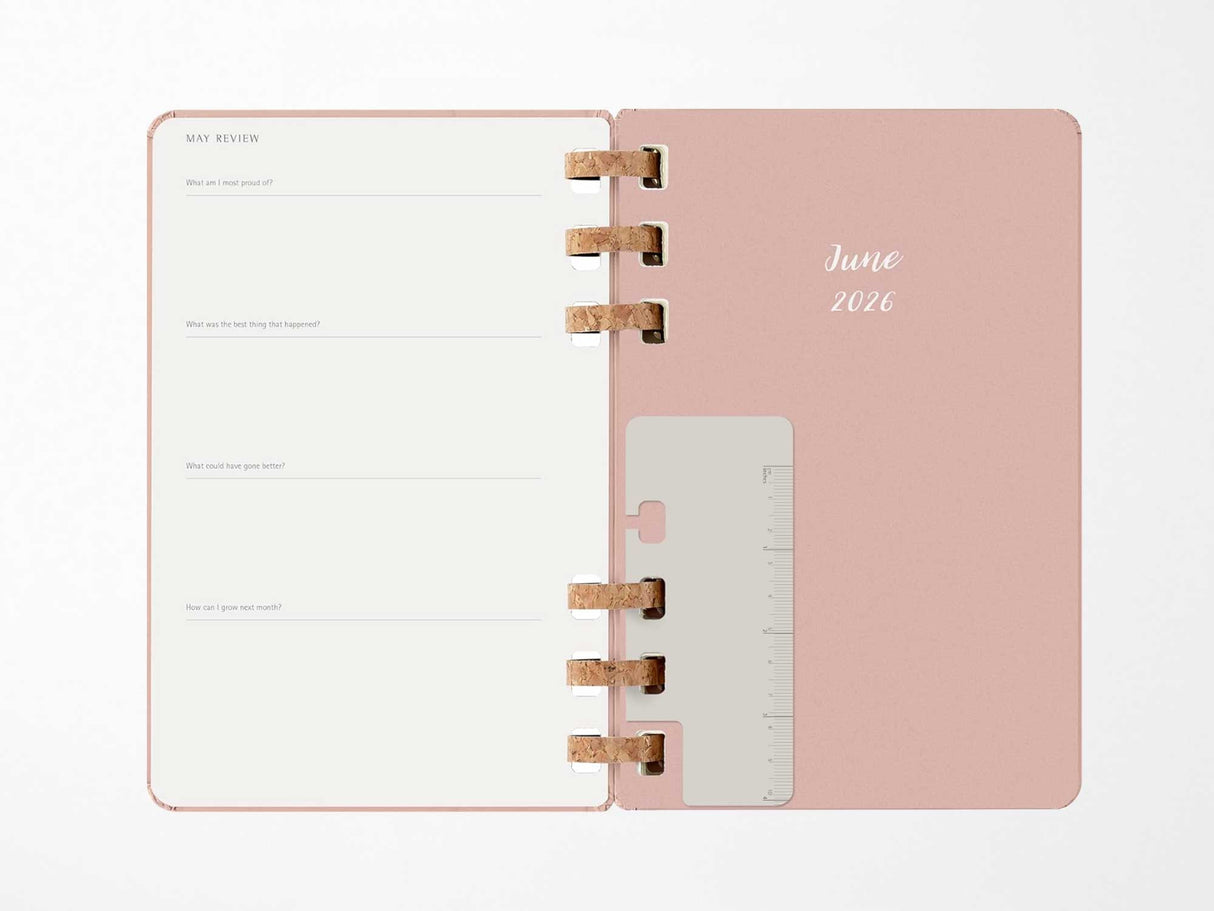 2026 Moleskine Life Spiral Planner - ALMOND Hardcover