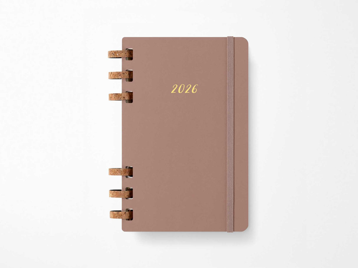 2026 Moleskine Life Spiral Planner - ALMOND Hardcover