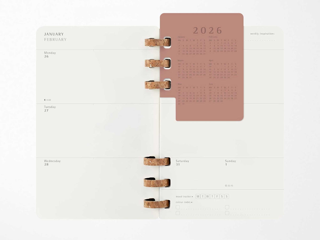 2026 Moleskine Life Spiral Planner - BLACK Softcover