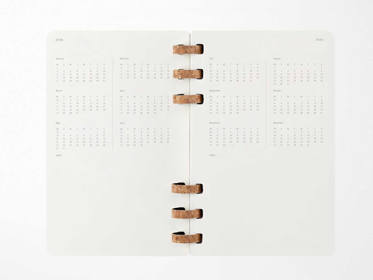2026 Moleskine Life Spiral Planner - BLACK Softcover
