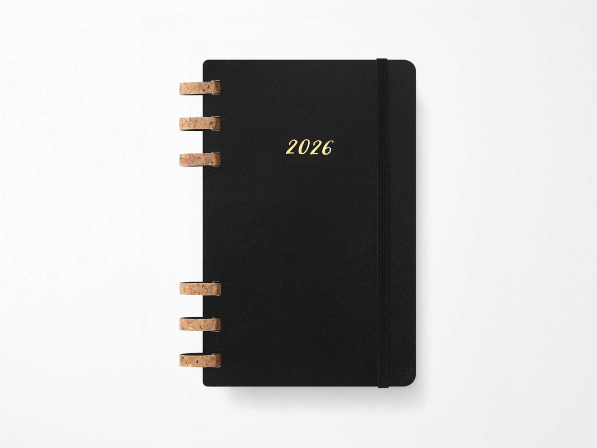 2026 Moleskine Life Spiral Planner - BLACK Softcover