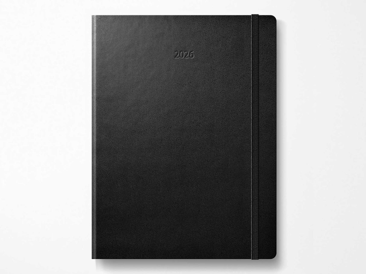 2026 Moleskine PRO Weekly Vertical Planner - BLACK Hardcover