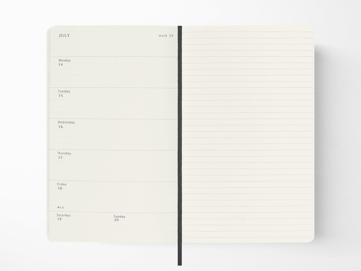 2026 Moleskine Precious & Ethical Weekly Planner - BLACK Softcover