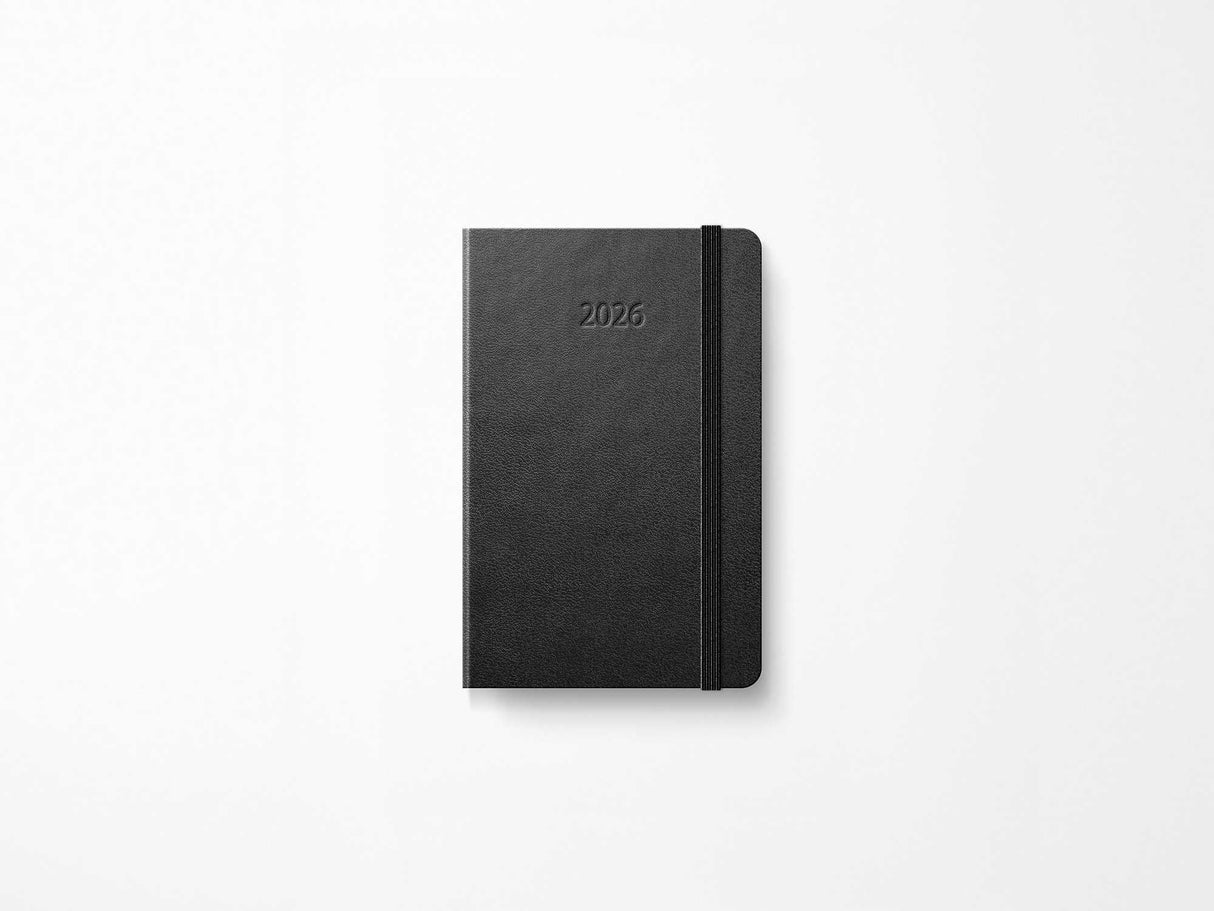 2026 Moleskine Weekly Horizontal Planner - BLACK Hardcover