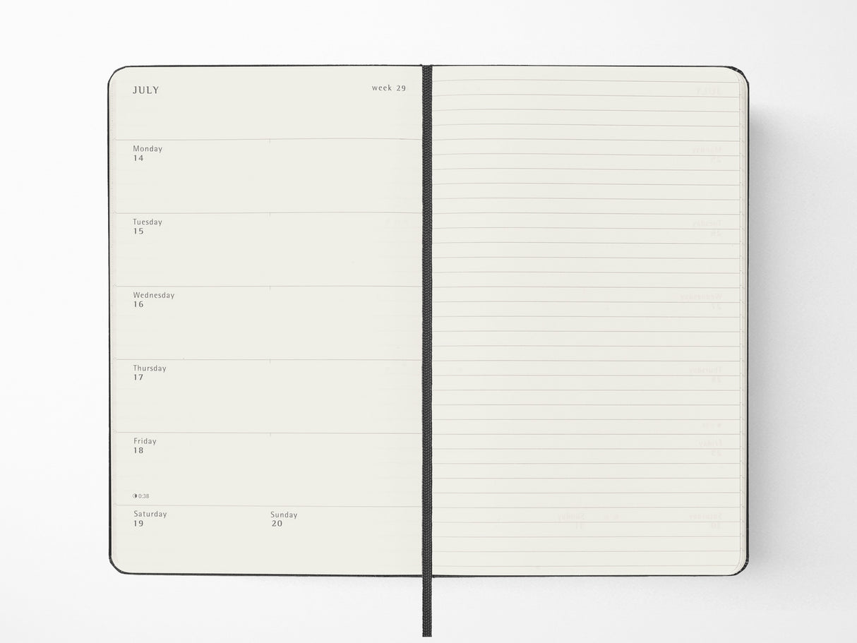 2026 Moleskine Weekly Planner - BLACK Hardcover