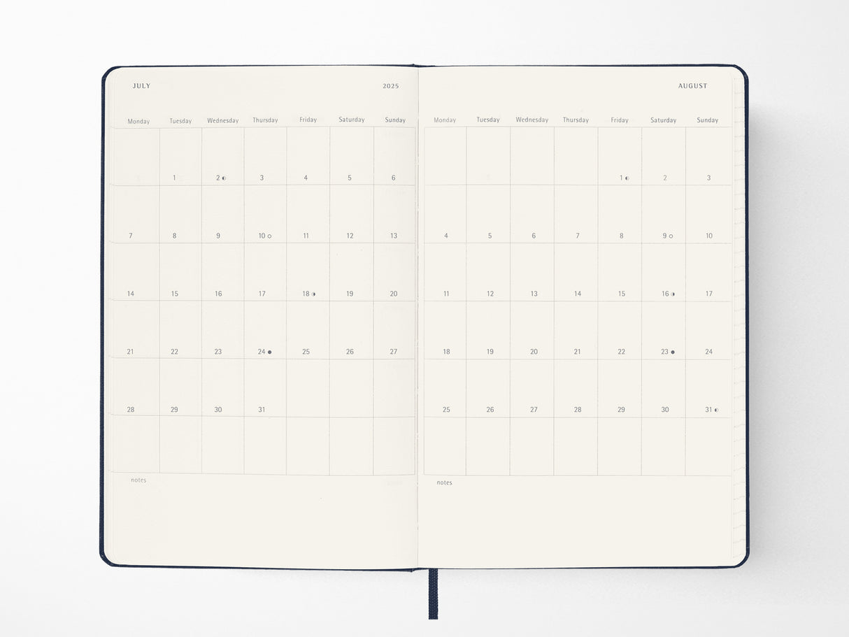 2026 Moleskine Weekly Planner - BLACK Hardcover