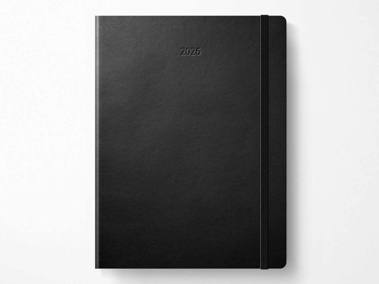 2026 Moleskine Weekly Planner - BLACK Softcover