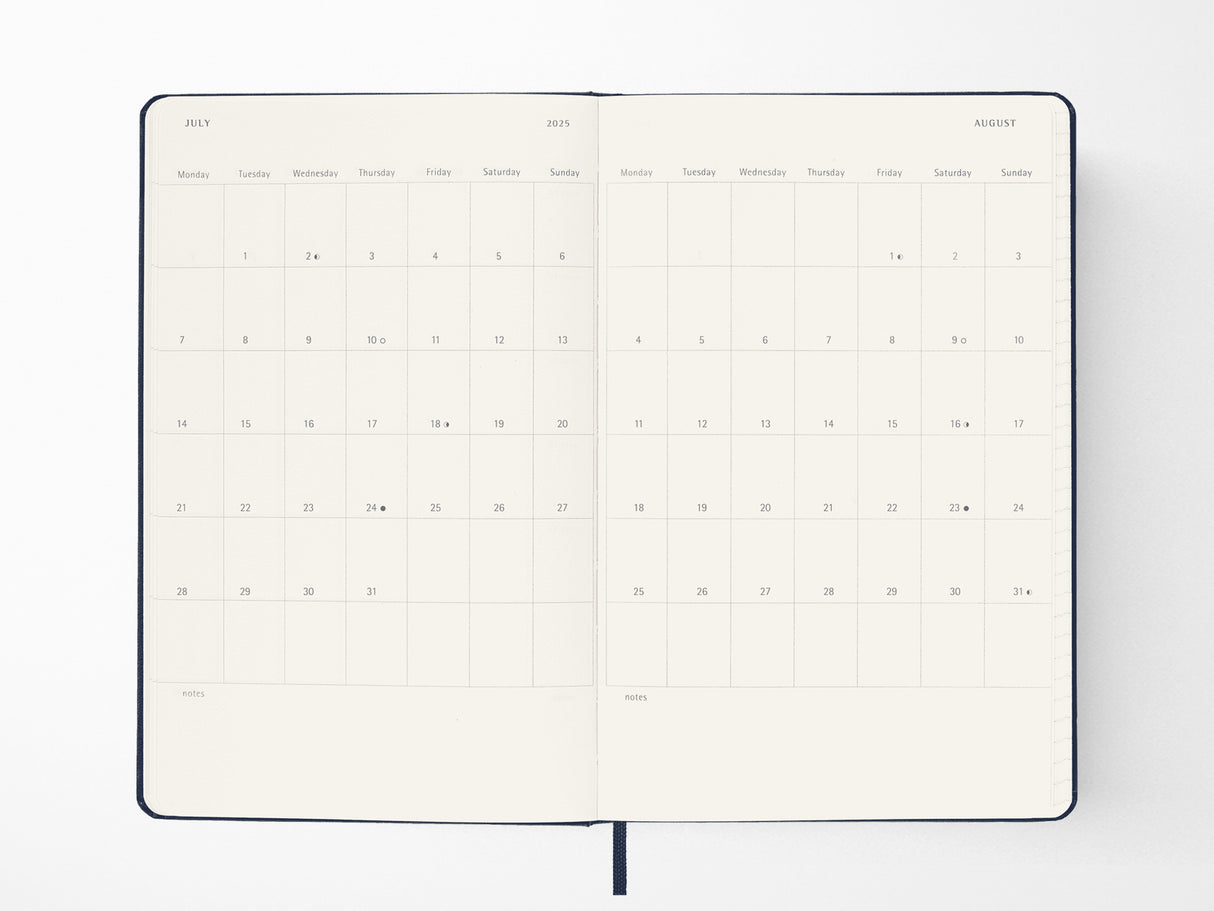 2026 Moleskine Weekly Planner - SAPPHIRE BLUE Hardcover