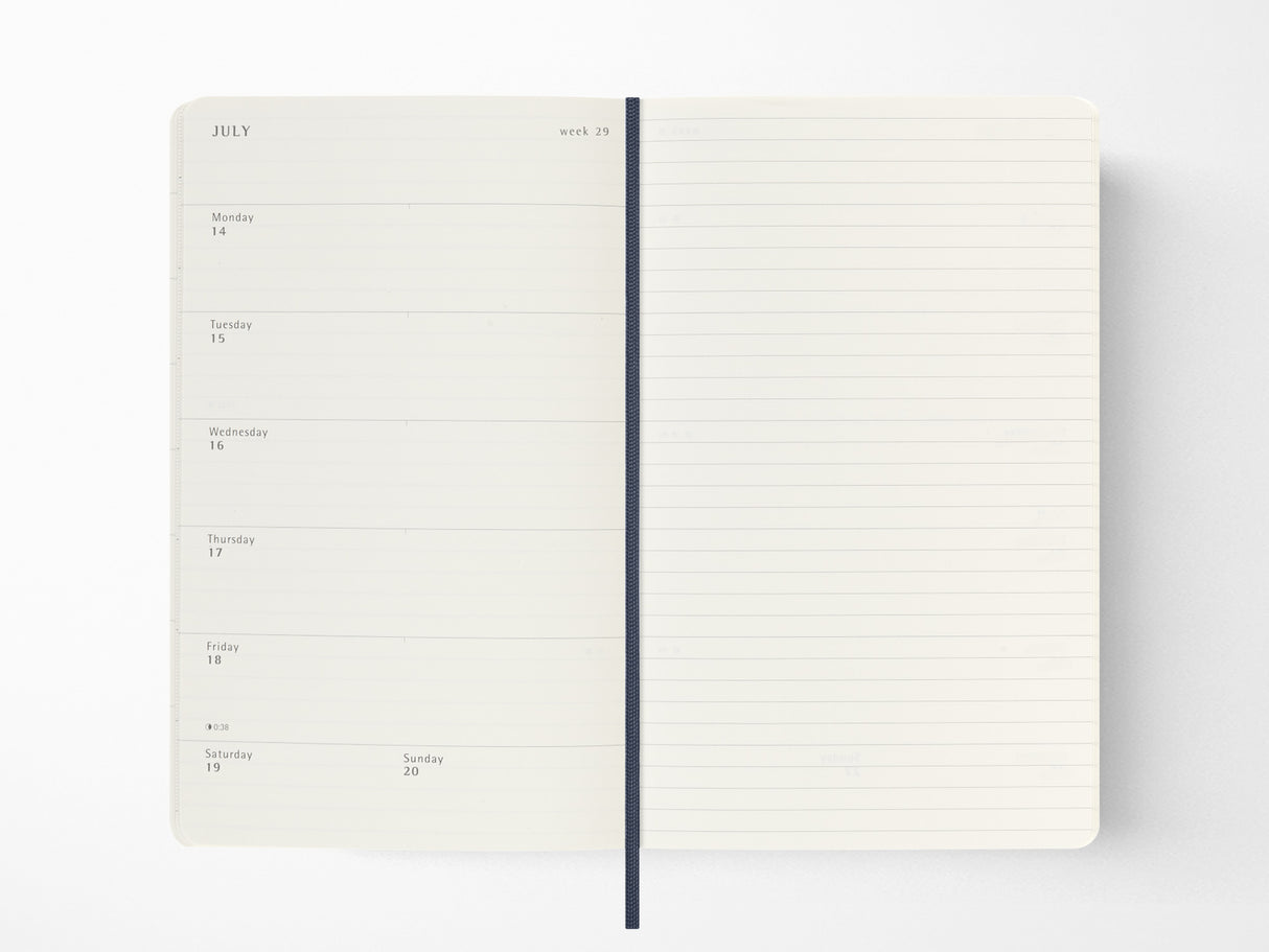 2026 Moleskine Weekly Planner - SAPPHIRE BLUE Softcover