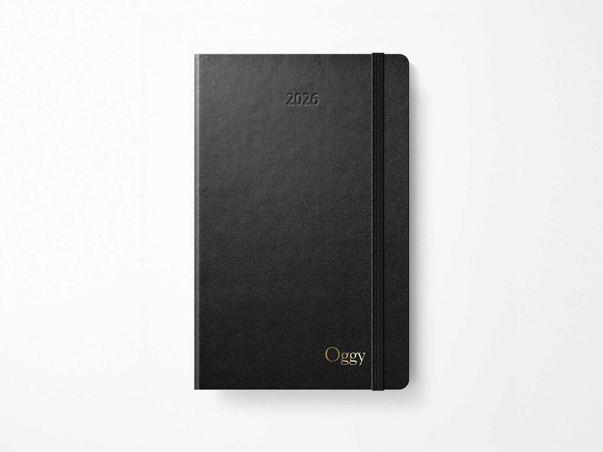 2026 Moleskine Weekly Vertical Planner - BLACK Hardcover