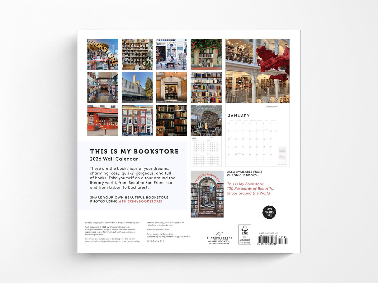 2026 This Is My Bookstore Wall Calendar